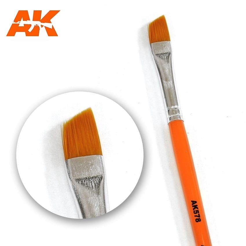AK578 ウェザリング・ダイアゴナル(斜毛筆)|接着／造形／塗装用品|ツール＆マテリアル