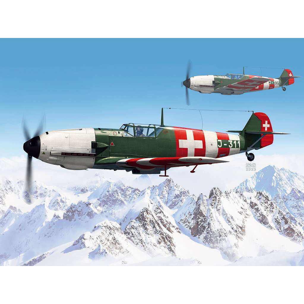 D5-12 1/48 メッサーシュミット Bf109E-3a  スイス |第二次大戦の飛行機モデル|飛行機