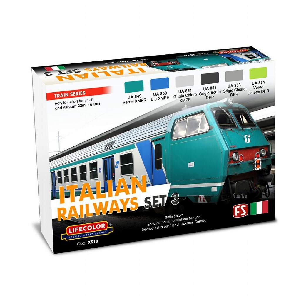 XS18 イタリア鉄道カラーセット3|塗料|ツール＆マテリアル