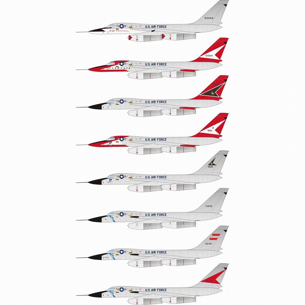 144007 コンベア B-58 ハスラー|飛行機用デカール|飛行機