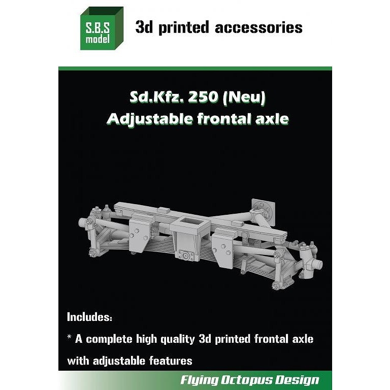 3D021 1/35 ドイツ Sd.Kfz.250 (Neu) 可動式フロントアクスル