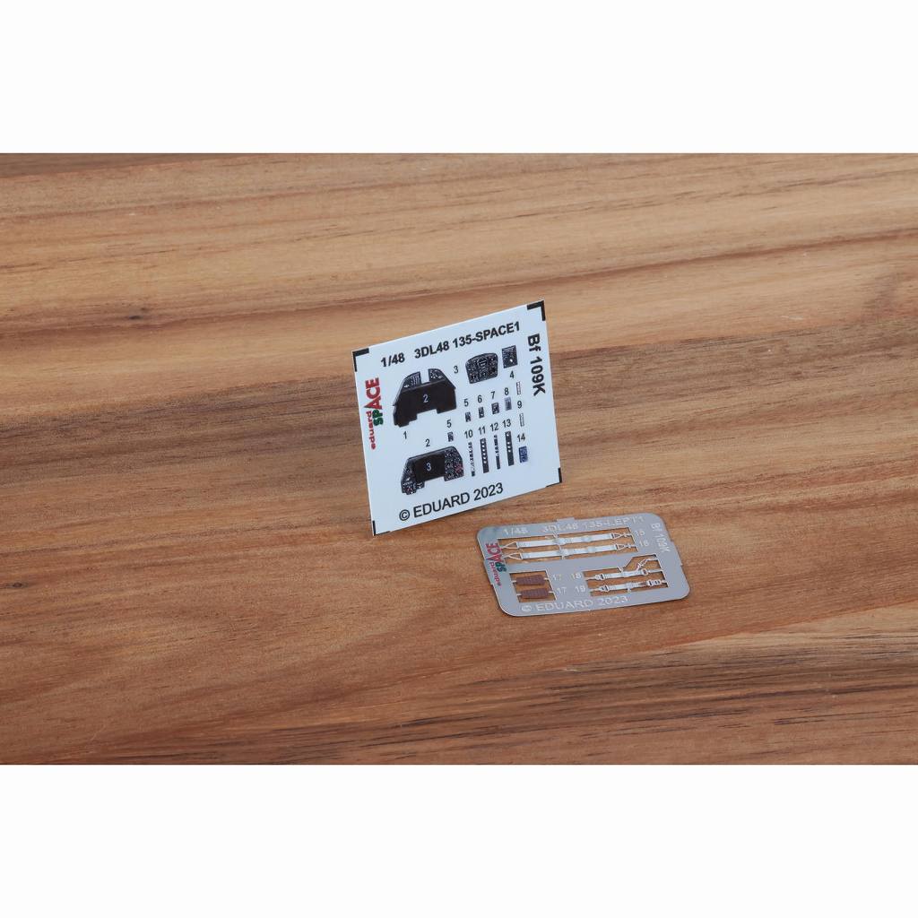 【再入荷】3DL48135 1/48 メッサーシュミット Bf109K 「スペース」 内装3Dデカール w/エッチングパーツセット (エデュアルド用)|飛行機用デカール|飛行機