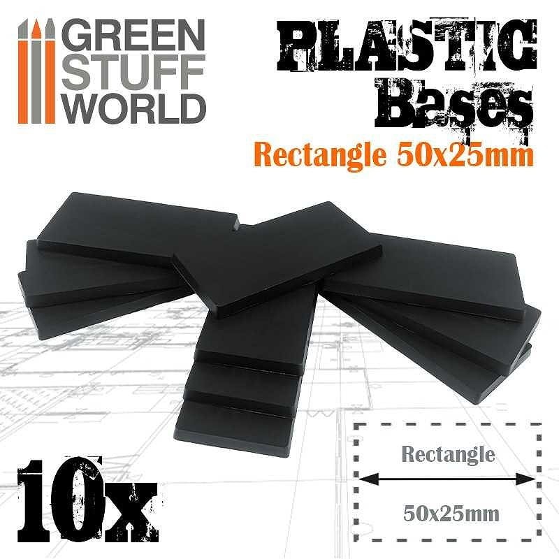 GSWD-11432 プラスチックディスプレイベース ブラック 長方形25mm×50mm|素材|ツール＆マテリアル