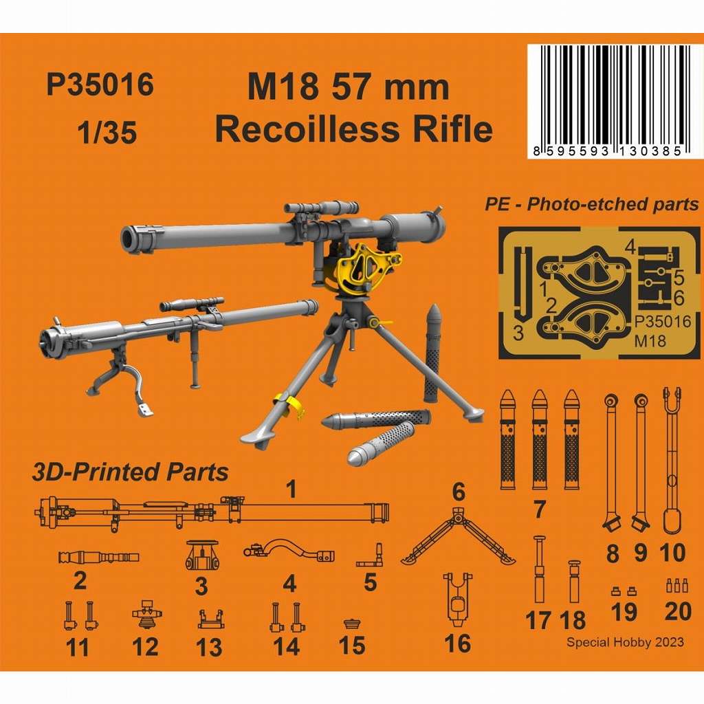 P35016 1/35 米軍 M18 57mm 無反動砲 | CMK | AFV,AFV用パーツ,AFV用