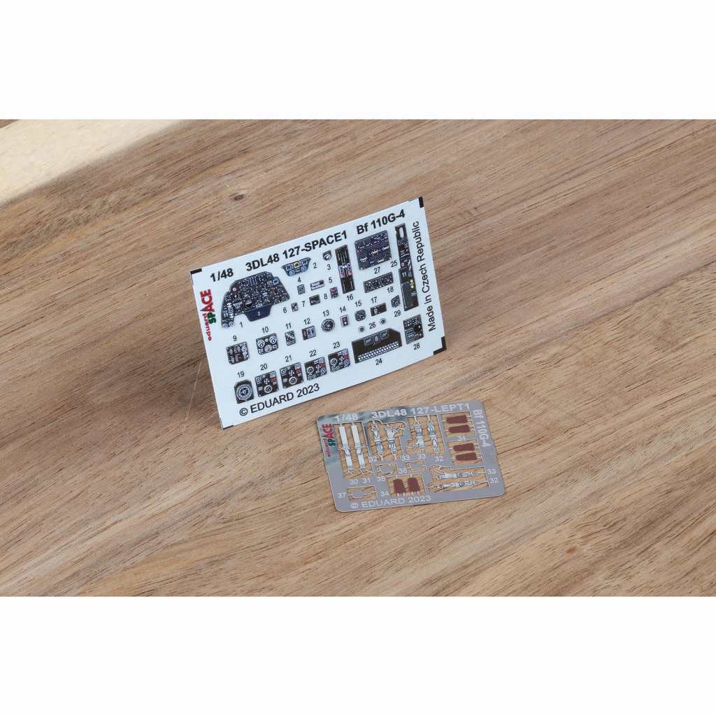 3DL48127 1/48 メッサーシュミット Bf110G-4 「スペース」内装3Dデカール w/エッチングパーツセット (エデュアルド用)|飛行機用デカール|飛行機