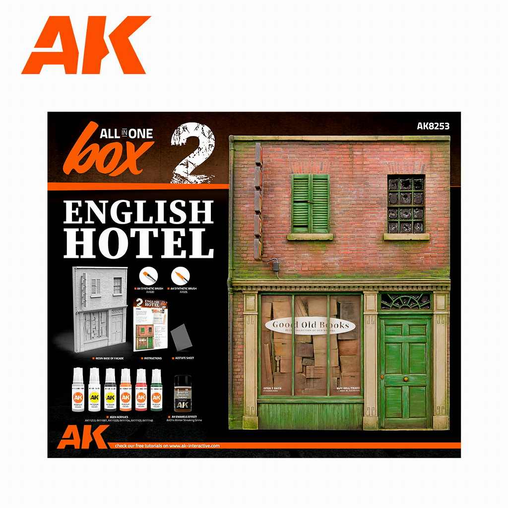 【再入荷】AK8253 オールインワンセット2 イングリッシュホテル|接着／造形／塗装用品|ツール＆マテリアル