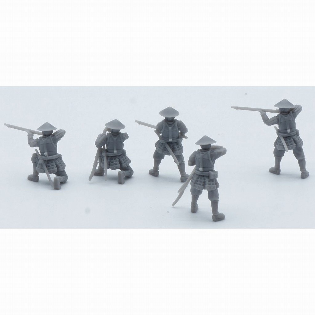 AH88006 Mr & Mrs History 1/72 日本戦国時代 鉄砲足軽 射撃(5体セット
