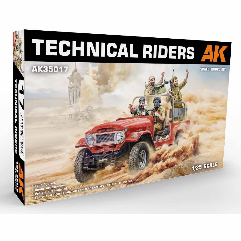 再入荷】AK35017 1/35 テクニカルライダース 4体セット | AK
