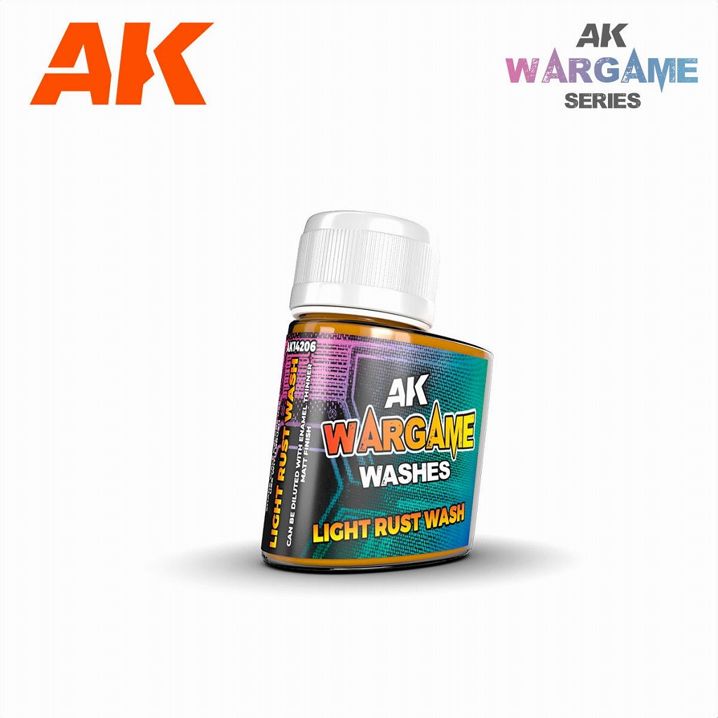 AK14206 エナメル塗料 ウォーゲームウォッシュ ライトラスト|塗料|ツール＆マテリアル