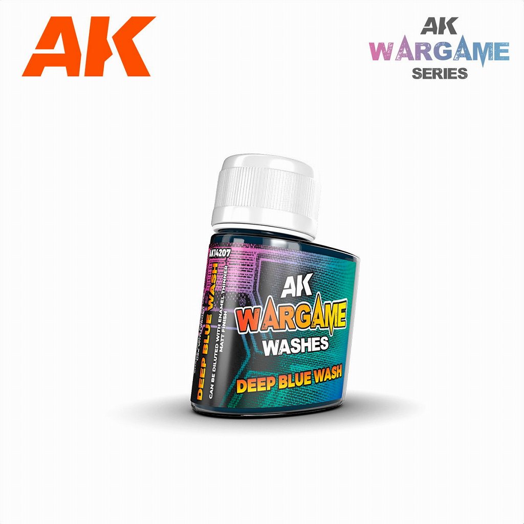 AK14207 エナメル塗料 ウォーゲームウォッシュ ディープブルー|塗料|ツール＆マテリアル