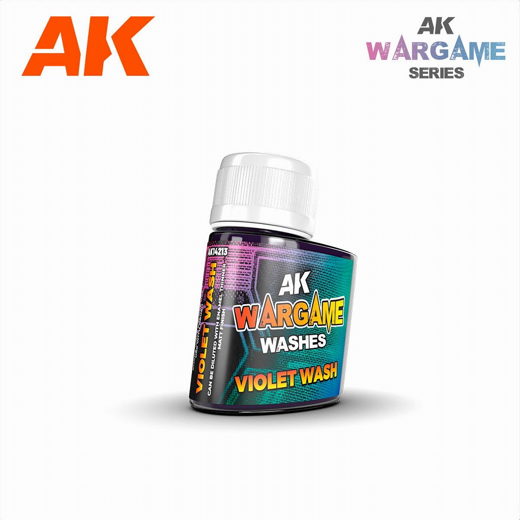 AK14213 エナメル塗料 ウォーゲームウォッシュ バイオレット|塗料|ツール＆マテリアル
