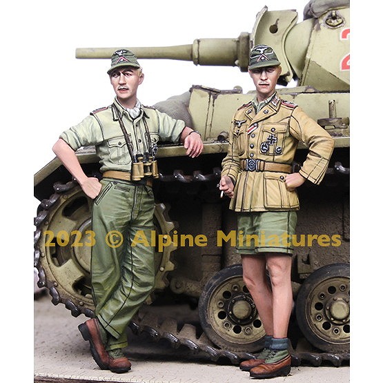 35311 1/35 WWII ドイツアフリカ軍団 装甲部隊将校セット(2体入)|第二次大戦のフィギュア|フィギュア