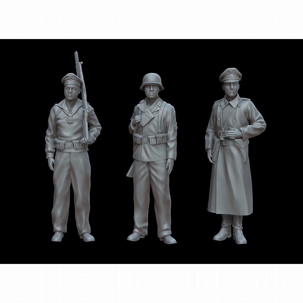 F72031 1/72 ドイツ海軍兵士 (3体) 【ネコポス規格外】|第二次大戦のフィギュア|フィギュア