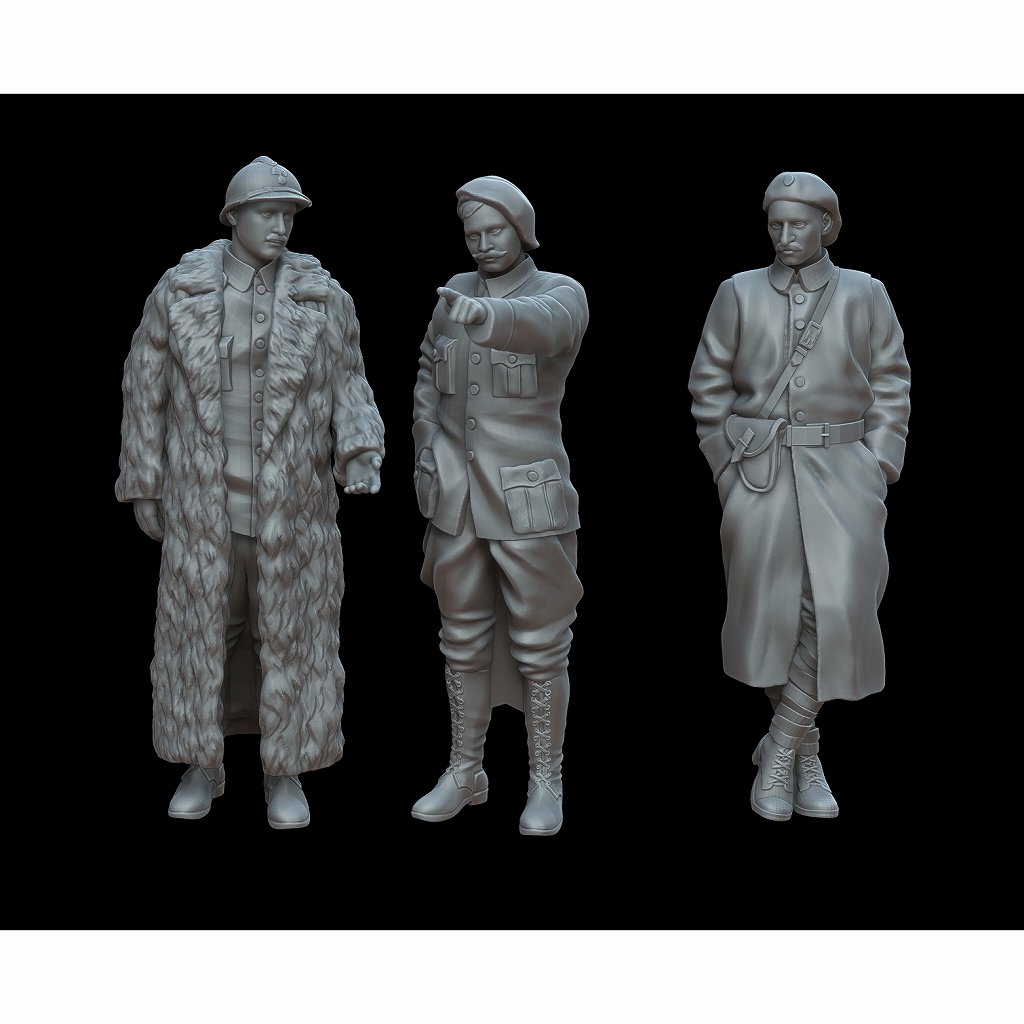 格安saleスタ ドイツ軍 フィギュア 3体 60mm 約1/35 ミリタリー