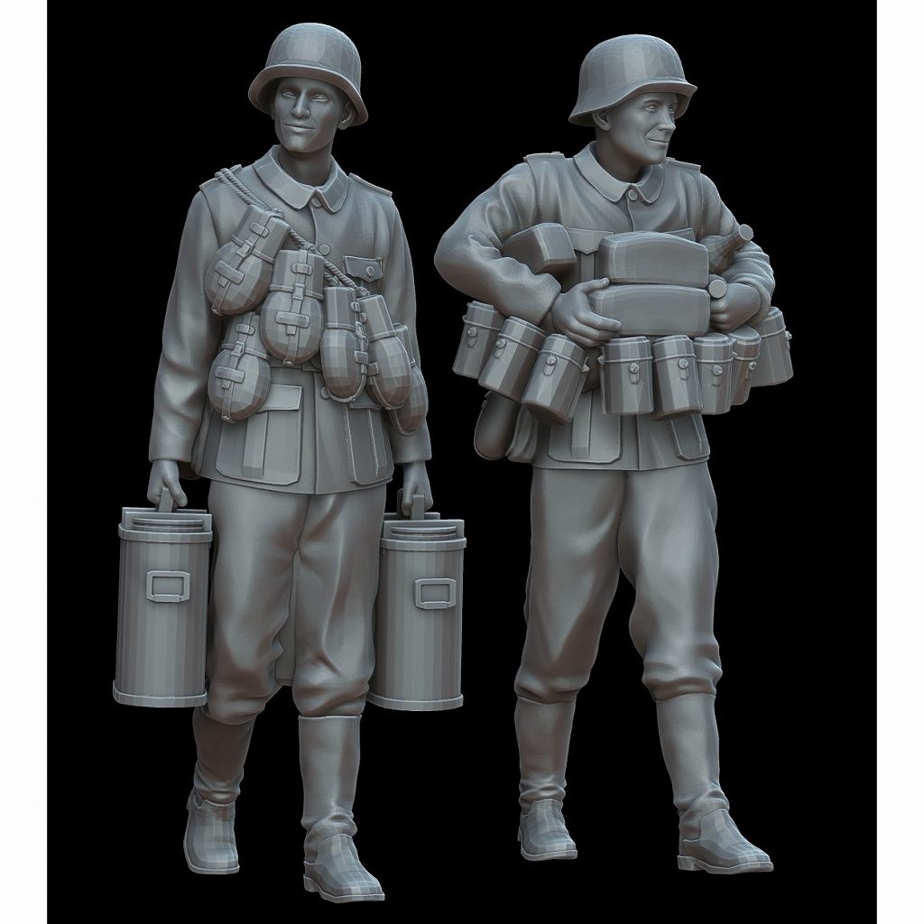 F72040 1/72 ドイツ軍兵士「昼飯」の準備 (2体) 【ネコポス規格外