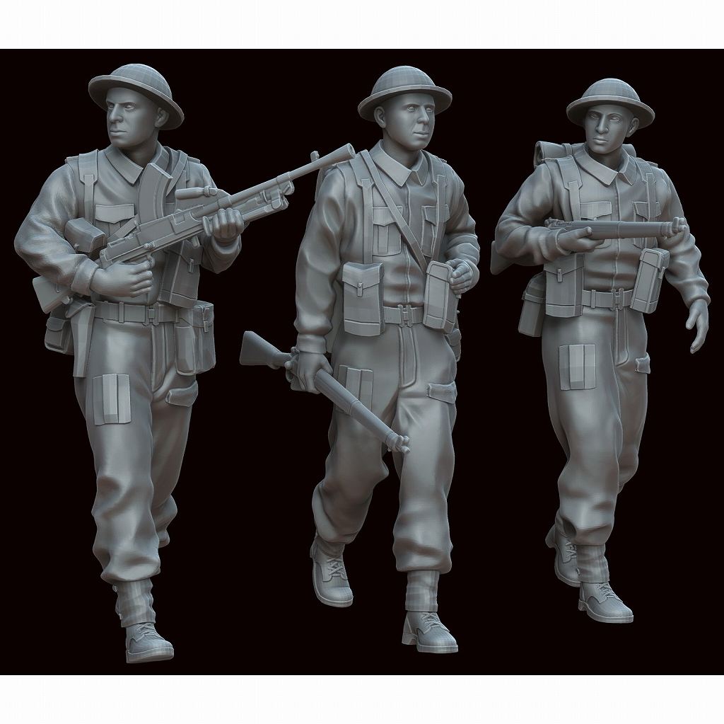 F72050 1/72 パトロール中のイギリス軍歩兵 (3体) 【ネコポス規格外