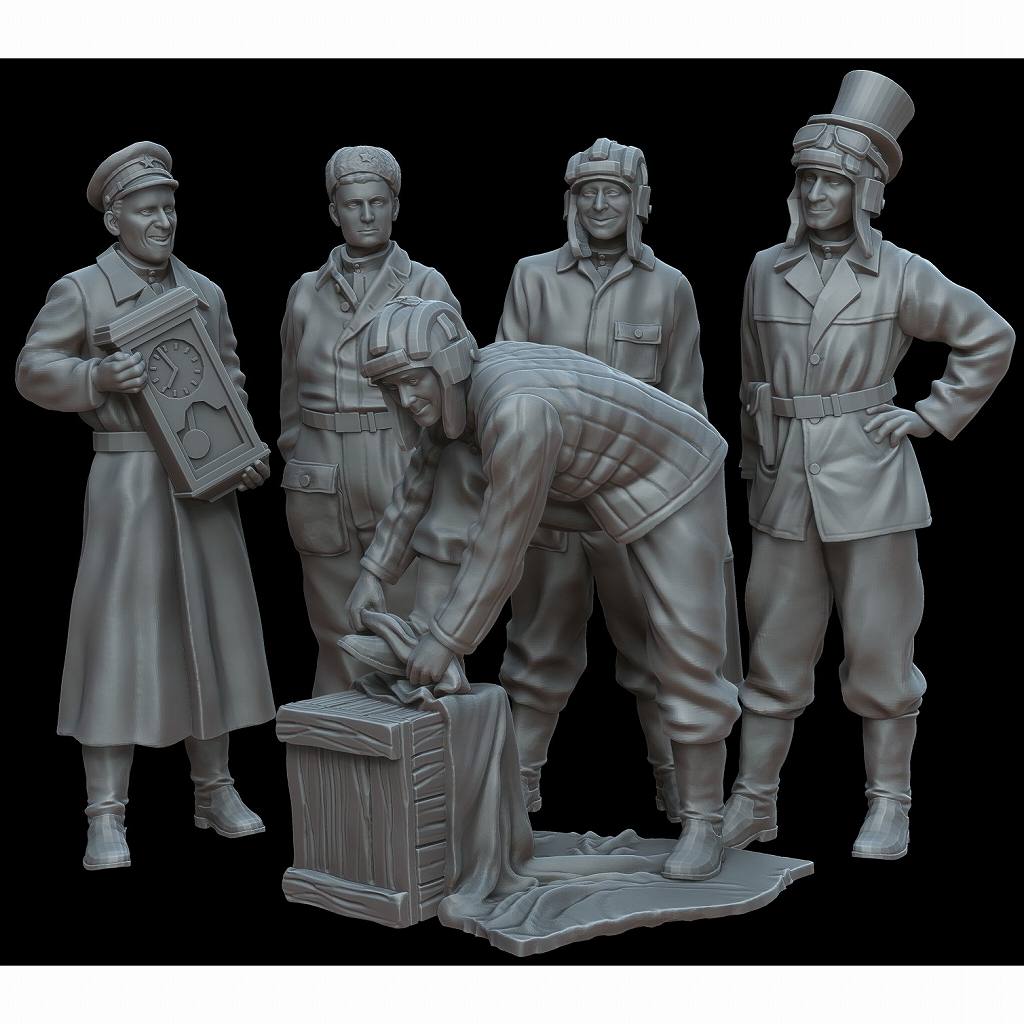 F72057 1/72 ベルリンのロシア兵 (5体) 【ネコポス規格外】 | ホワイト