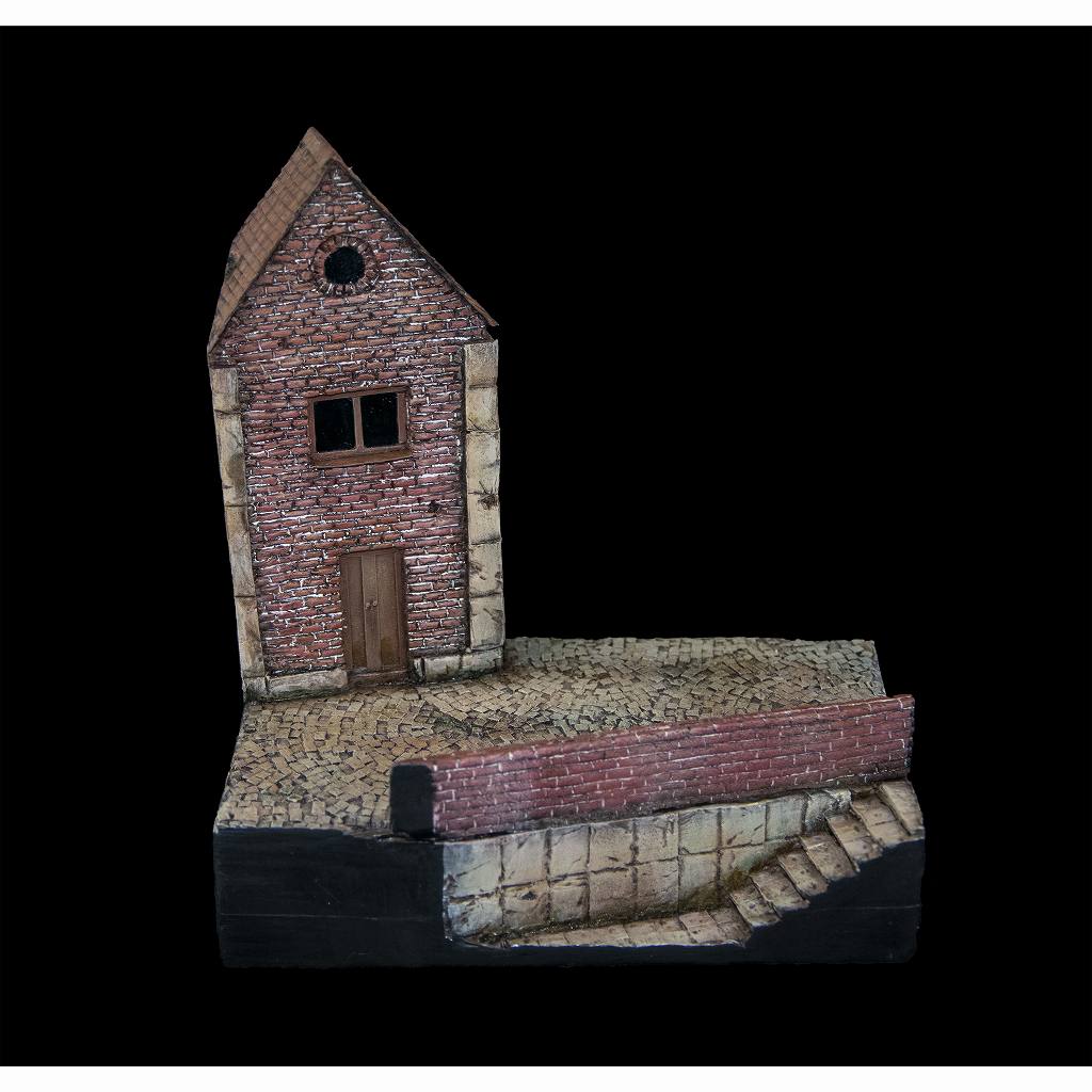 D007 1/72 情景ベース 街の通り 【140×90mm】 【ネコポス規格外】|建物／情景用パーツ|フィギュア