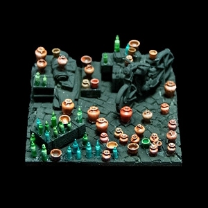 A006 1/72 水差し、ボトル、花瓶 (60個) 【ネコポス規格外】|建物／情景用パーツ|フィギュア