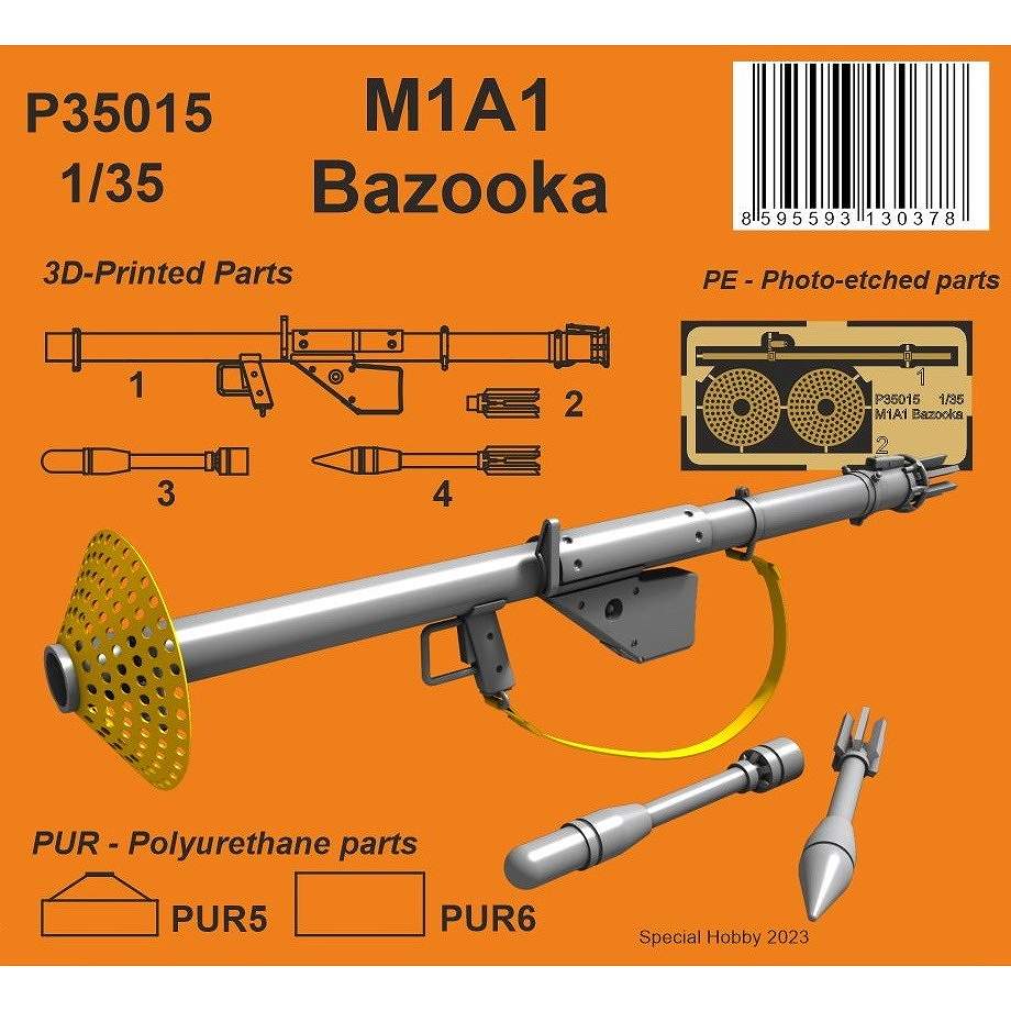 P35015 1/35 M1A1 バズーカ砲|AFV用パーツ|AFV