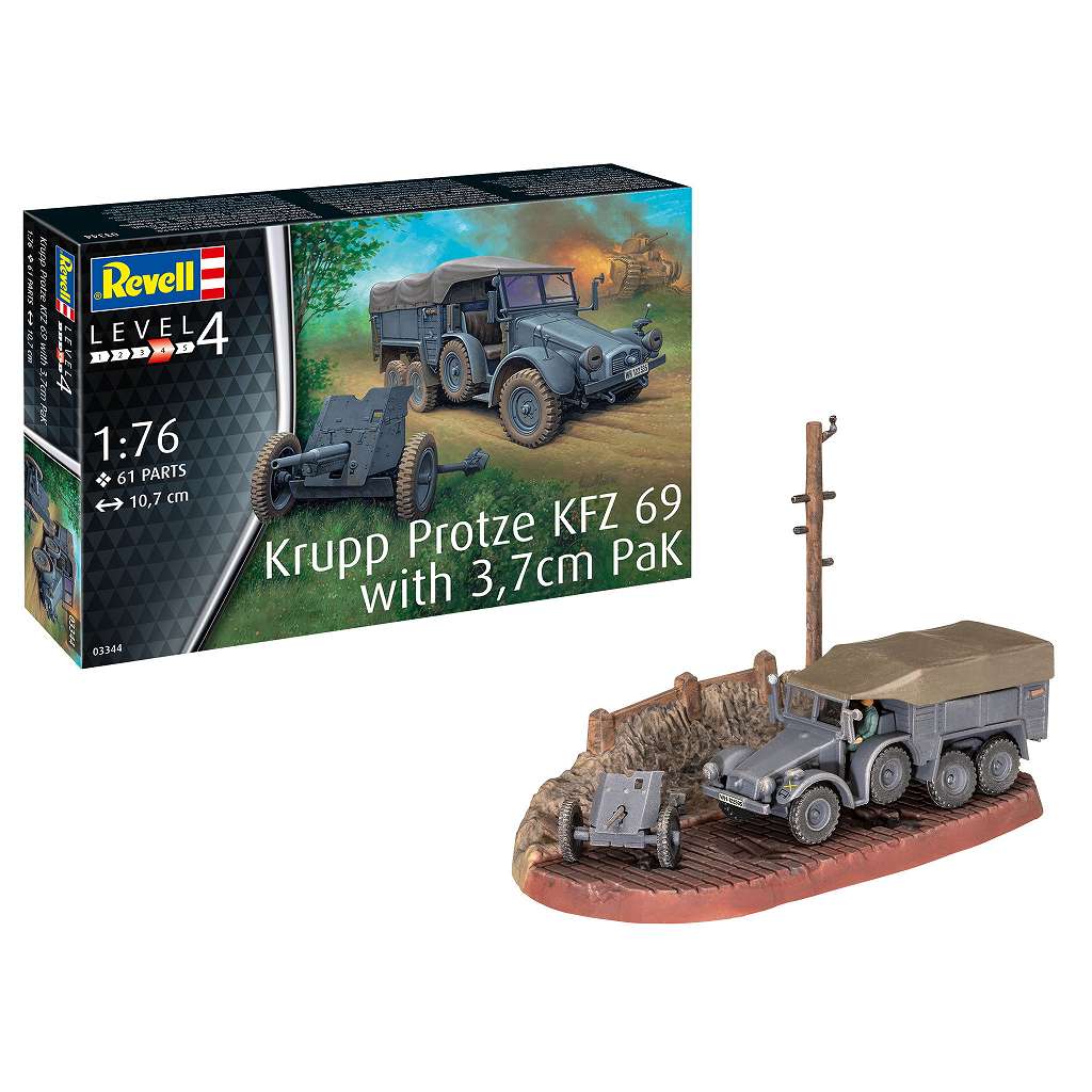 03344 ����åס��ץ��åĥ� KFZ 69 with 3.7cm Pak