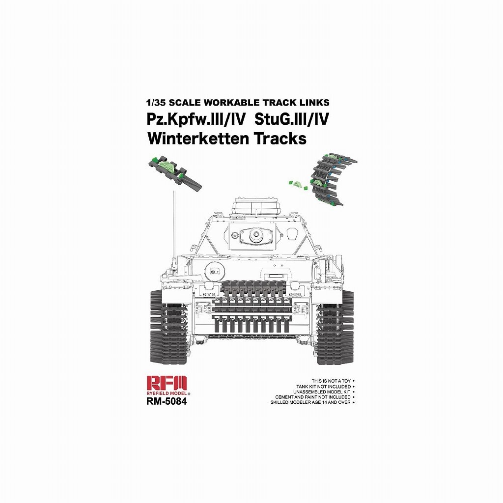 RM-5084 1/35 III/IV号戦車 & III/IV号突撃砲用連結組立可動式ヴィンターケッテン|AFV用パーツ|AFV