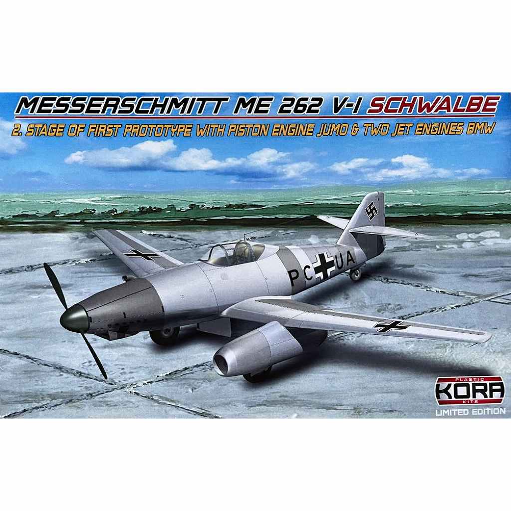 KPK72169 1/72 Me262V-1 w/レシプロエンジン + BMWジェットエンジン装備|第二次大戦の飛行機モデル|飛行機