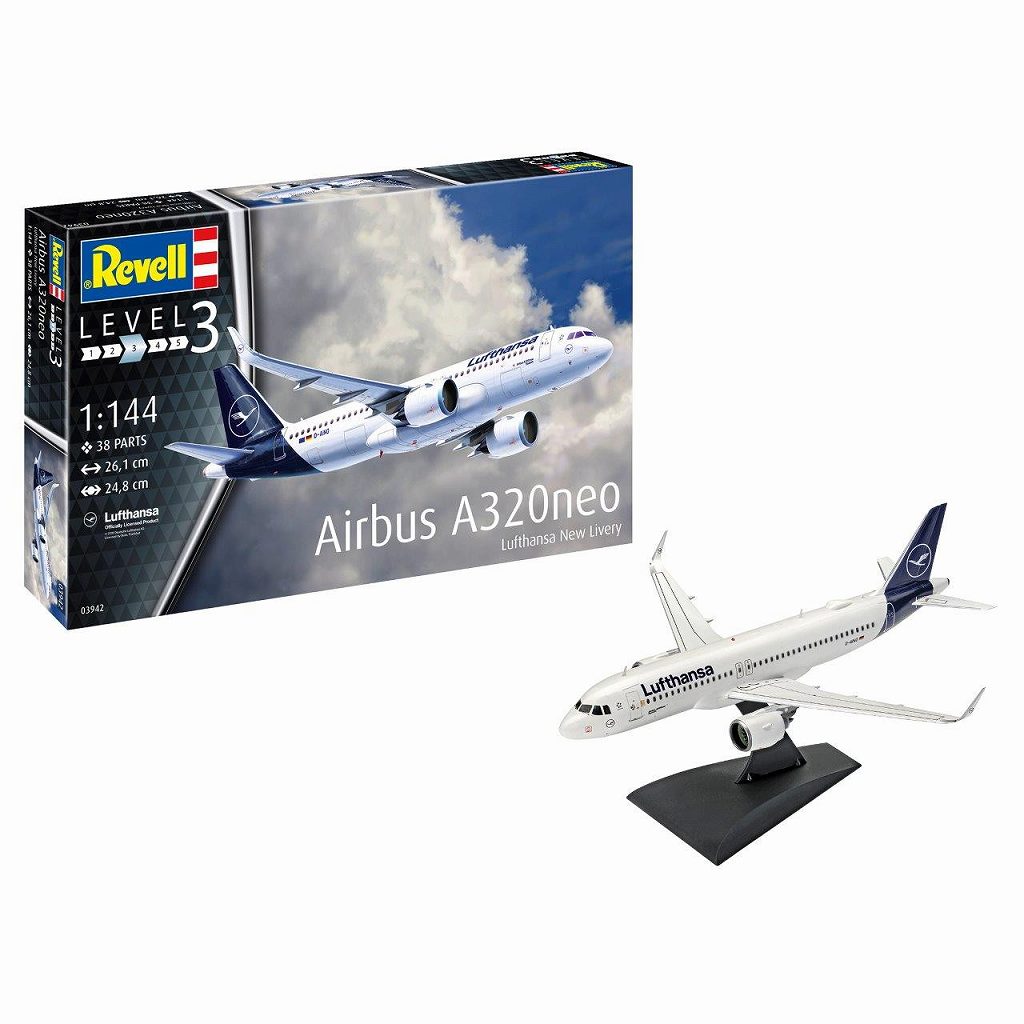 03942 エアバス A320neo ルフトハンザ | ドイツレベル Revell | 飛行機