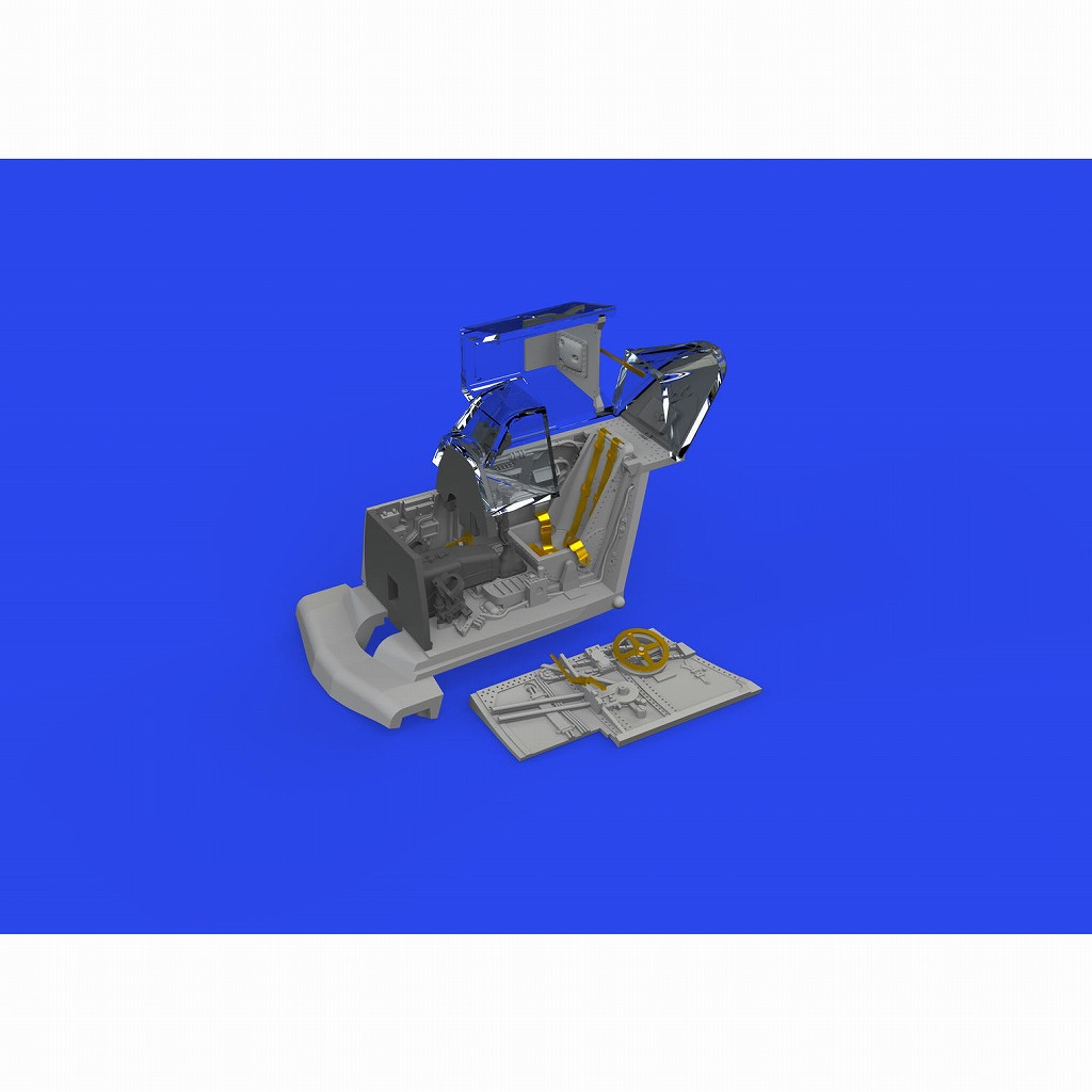 ブラッシン672328 1/72 メッサーシュミット Bf109F コックピットw/初期型操縦席 (エデュアルド用)|飛行機用パーツ|飛行機