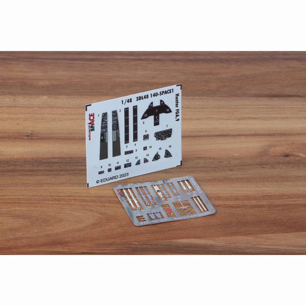 3DL48140 1/48 ホーカー ハンター FGA.9 「スペース」 内装3Dデカール w/エッチングパーツセット (エアフィックス用)|飛行機用デカール|飛行機