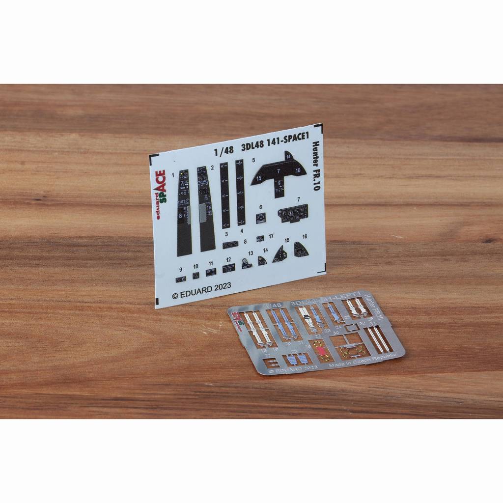 3DL48141 1/48 ホーカー ハンター FR.10 「スペース」 内装3Dデカール w/エッチングパーツセット (エアフィックス用)|飛行機用デカール|飛行機