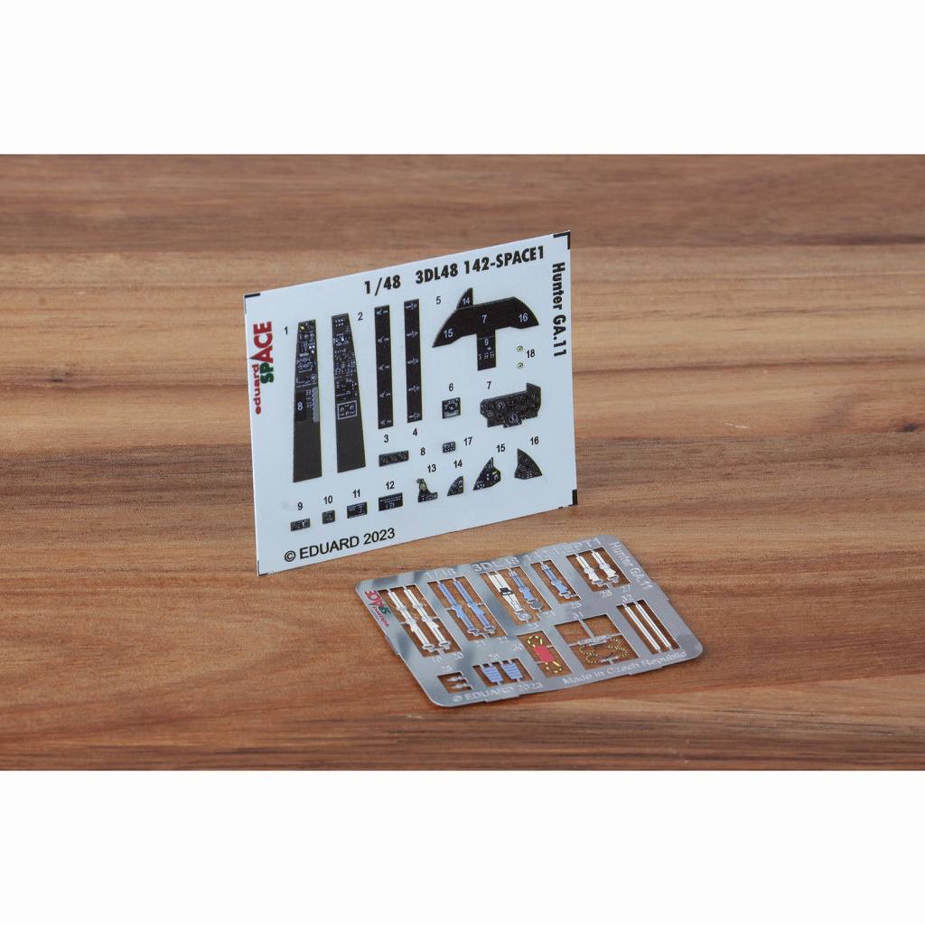 3DL48142 1/48 ホーカー ハンター GA.11 「スペース」 内装3Dデカール w/エッチングパーツセット (エアフィックス用)|飛行機用デカール|飛行機