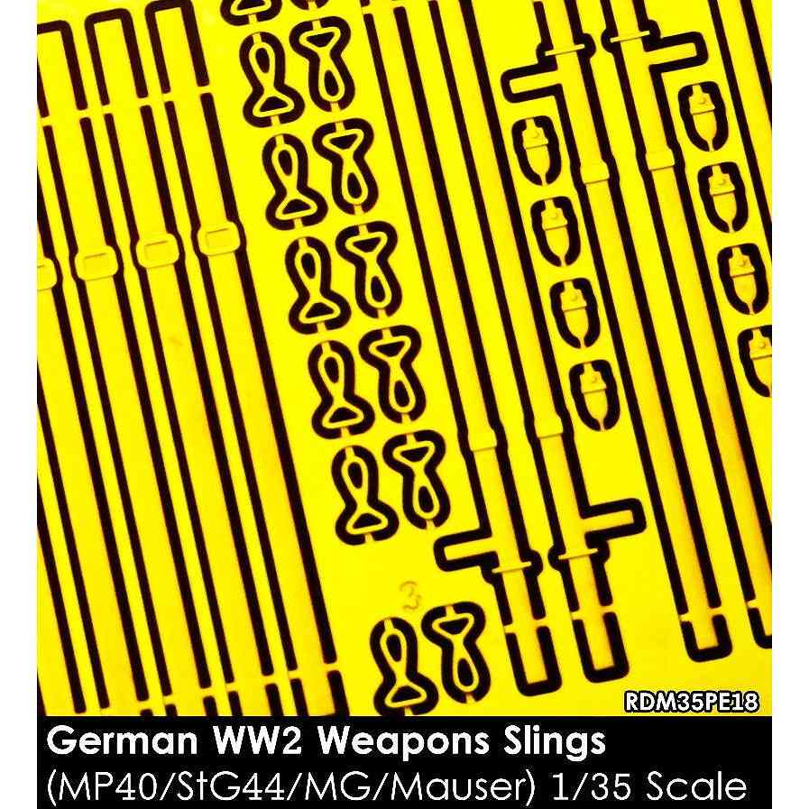 RDM35PE18 1/35 WWII ドイツ 小火器スリングセット(MP40/StG44/Kar98k