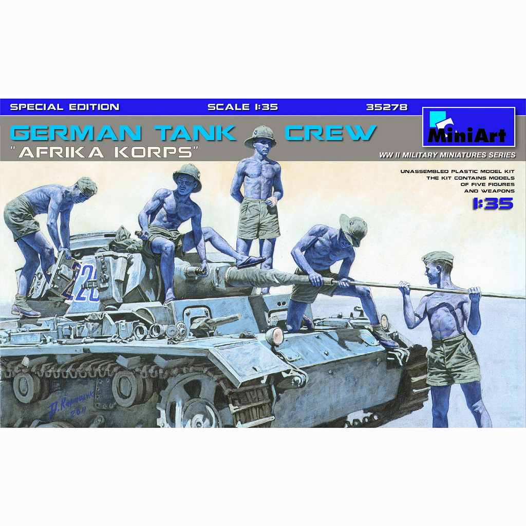 35278 ドイツ戦車兵アフリカ兵団フィギュアセット5体入|第二次大戦のフィギュア|フィギュア
