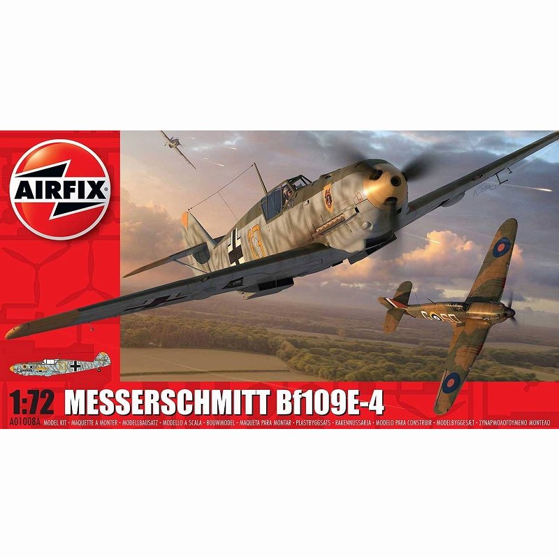 A01008A メッサーシュミット Bf109E-4|第二次大戦の飛行機モデル|飛行機