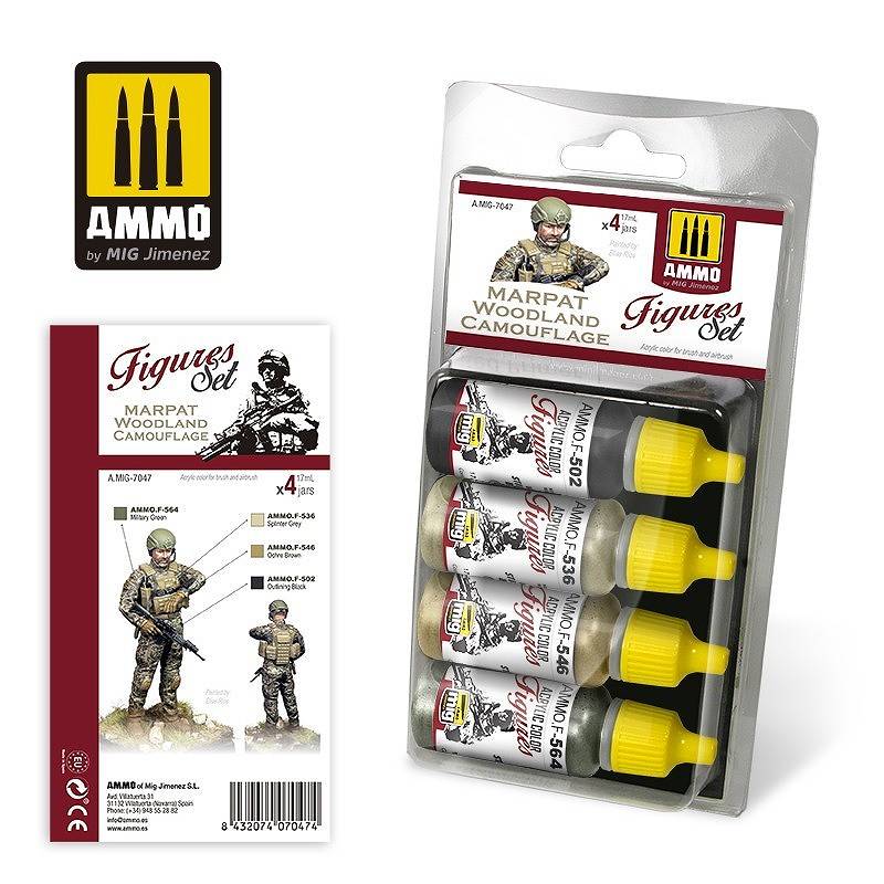 A.MIG-7048 米海兵隊 MARPAT 砂漠迷彩フィギュア用カラーセット by