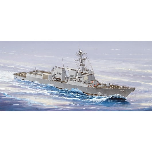 トランペッター製 1/350 DDG51 USS アーレイ・バーク ケース付 【公式