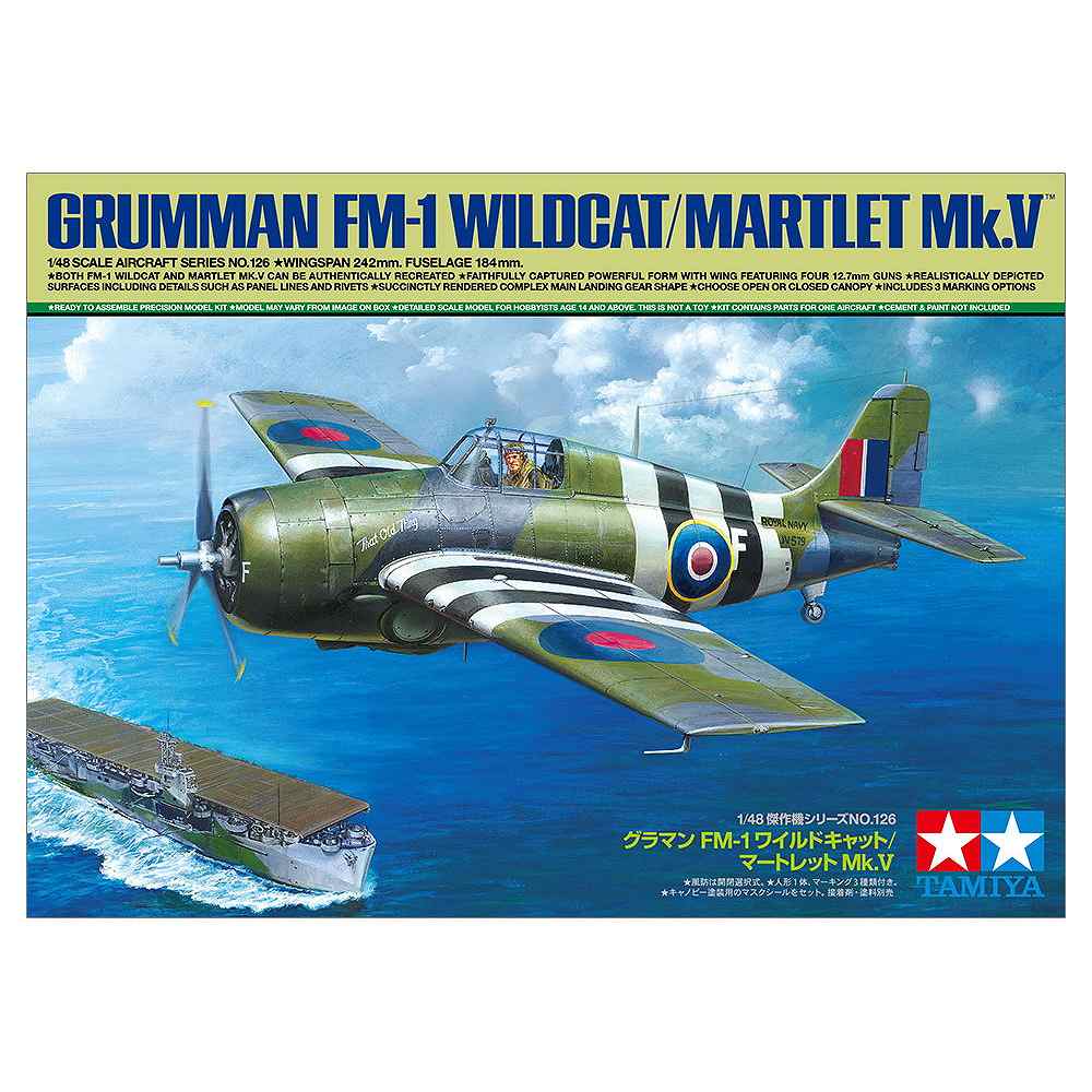 【再入荷】61126 1/48 グラマン FM-1 ワイルドキャット／マートレット Mk.V|第二次大戦の飛行機モデル|飛行機