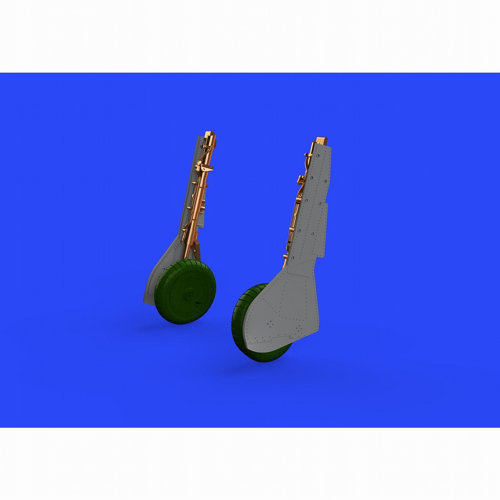 ブラッシン648942 フォッケウルフ 1/48 Fw190A-7 ブロンズ製脚柱w/カバー (エデュアルド用)|飛行機用パーツ|飛行機