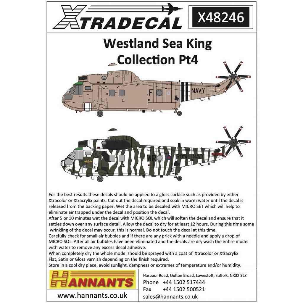 X48246 ウェストランド シーキング コレクション Pｔ.4|飛行機用デカール|飛行機