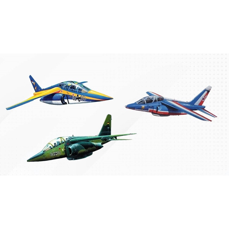 飛行機プラモデル　3機セット 03810 アルファジェット 50周年記念（3機セット） | ドイツレベル