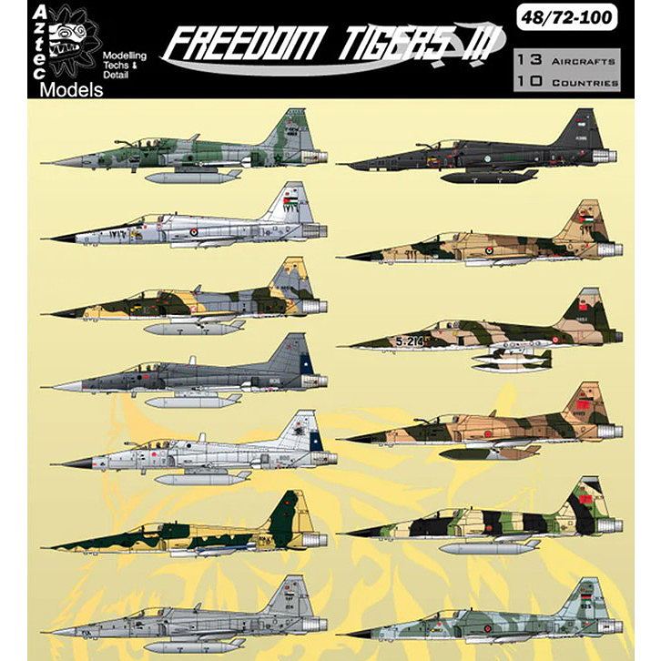 AZD72100 ノースロップ F-5E フリーダムタイガー|飛行機用デカール|飛行機