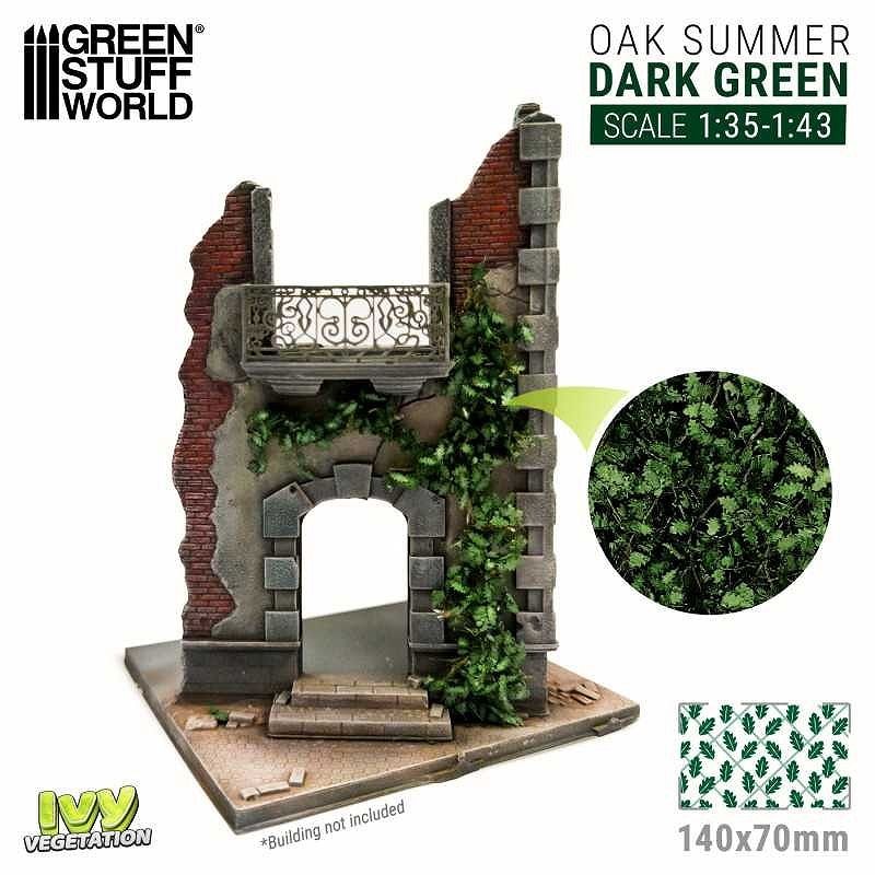 GSWD-4646 ツタの植生シート ダークグリーン(夏のカバの葉) 大