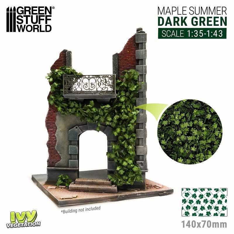 【再入荷】GSWD-4638 ツタの植生シート ダークグリーン(夏のカエデの葉) 大|素材|ツール＆マテリアル