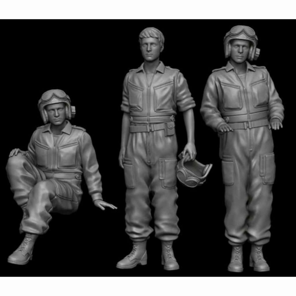 再入荷】F72072 1/72 イスラエル戦車乗員兵3体 ヨム・キプール第四次