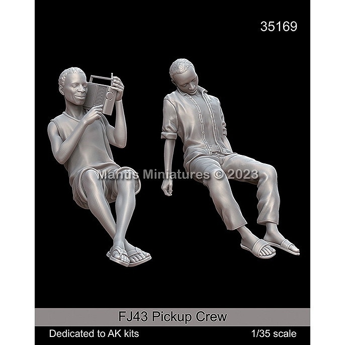 35169 1/35 現用 FJ43小型四輪駆動車 アフリカ民兵乗員セット(AK