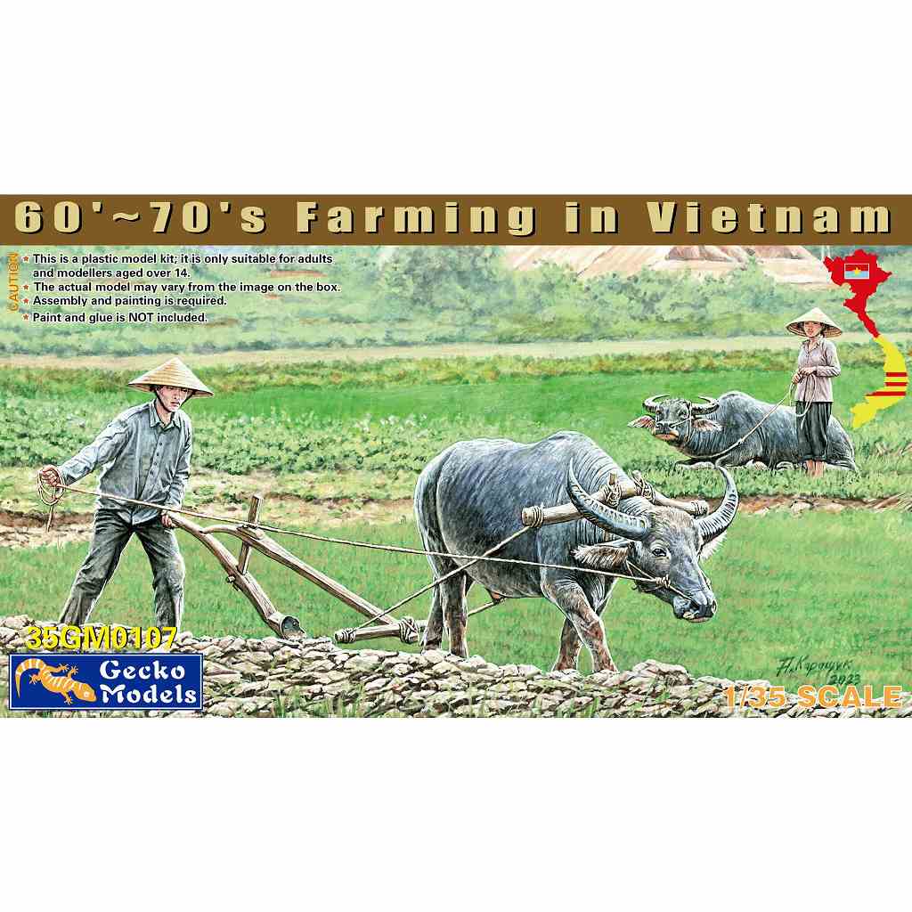 35GM0107 1/35 ベトナム 農業セット(1960年-1970年代)|民間人その他のフィギュア|フィギュア