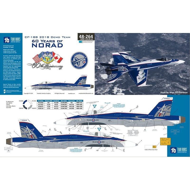48264 CF-188 2018 デモチーム ノーラッド60周年 北アメリカ航空宇宙
