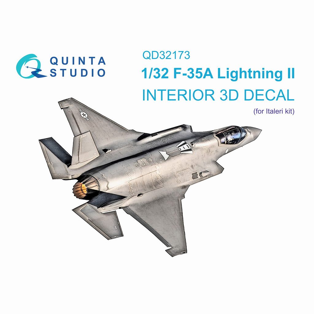 QD32173 1/32 F-35A ライトニングII 内装カラー3Dデカール