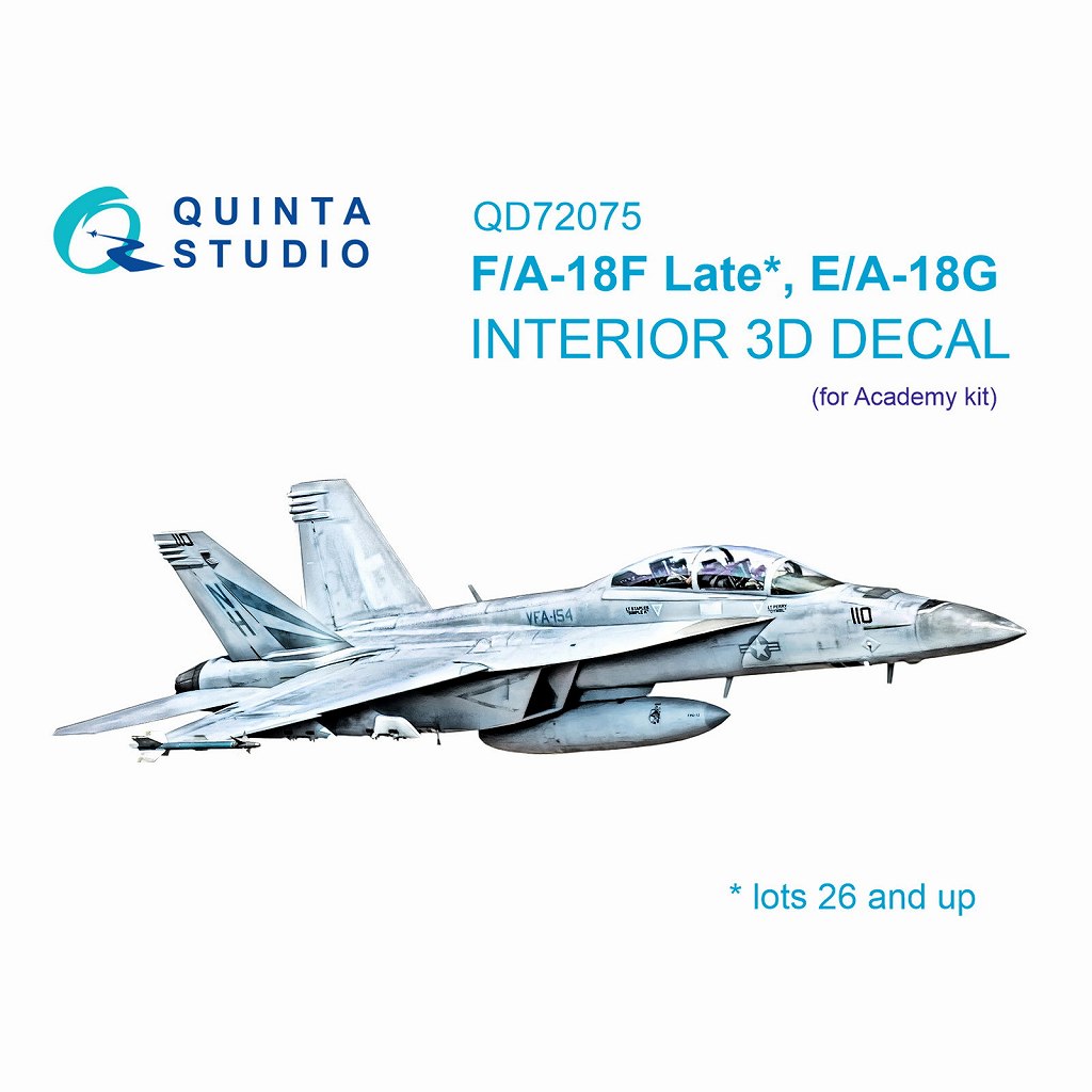 QD72075 1/72 ܡ F/A-18F ѡۡͥå /EA-18G 饦顼 顼3Dǥ(ǥߡ)